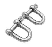 Nuzamas Lot de 2 anneaux en D en acier inoxydable 304 Filetage M12