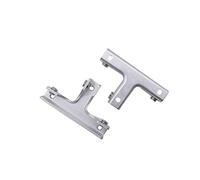 NUZAMAS Lot de 2 pinces en verre en forme de T pour aquarium, aquarium, armoire, supports de support en verre en alliage d'aluminium pour verre de 6-10 mm d'épaisseur