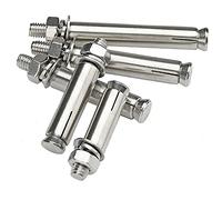 Nuzamas Lot de 20 Vis d'Expansion, Goujon d'Ancrage, Cheville à Expansion en Acier Inoxydable 304 M6 x 60 mm