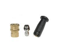NUZAMAS Lot de 3 accessoires pour nettoyeur haute pression, adaptateurs, connecteurs, tête de pulvérisateur, connecteur rapide 1/4", M14