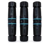 Nuzamas Lot de 3 connecteurs M23 étanches pour câble réseau RJ45 Adaptateur de signal extension réseau CAT6 IP68 Ethernet LAN RJ-45 Pour jardin, aquarium