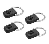 NUZAMAS Lot de 4 anneaux d'arrimage en D en acier inoxydable pour kayak, pêche, kayak, canoë, kayak, bateau