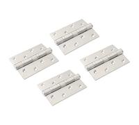 NUZAMAS Lot de 4 charnières pliables en acier inoxydable pour meubles de maison 101 mm x 76 mm x 3 mm