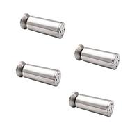 NUZAMAS Lot de 4 Pieds de Meubles réglables en Acier Inoxydable 50 x 150 mm pour Armoire, Table Basse, TV, Meuble de Salle de Bain