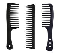 NUZBCPETR Ensemble de peignes à cheveux professionnels - Lot de 3 peignes à dents larges avec poignée confortable - Convient à tous les styles de cheveux
