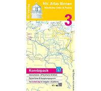 NV CHARTS Cartes Navigation fluviales Allemagne Die nördliche Oder & Die Peene