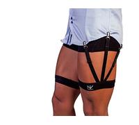 NV Holders : S-Holder - Pinces de chemise haut de gamme, attaches de chemise, bretelles de chemise, fixe-chemise pour hommes (Large 60/68cm)