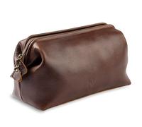 NV Holders Trousse de toilette en cuir véritable de qualité supérieure pour homme - Le kit ultime de voyage Dopp et organisateur d'hygiène, trousse de toilette parfaite pour homme, marron, Trousse de