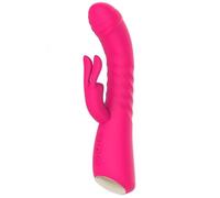 NV TOYS - Vibromasseur rabbit rose chauffant avec fonction va-et-vient, USB - WS-NV040