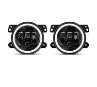 NVBHOF Phare Pour Chrysler 300 Pour Chrysler PT Pour Cruiser 2005-2010 LED Antibrouillard Avec Anneau Halo Blanc DRL Ambre Clignotant Lampe 60W 4 Pouces Feux Avant