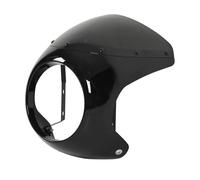 NVCPHGEDEK Grille de protection pour phare de moto Phare Avant Universel Pour Moto, 178 Mm, 7 Pouces, Carénage, Couvercle Pour Phares Ronds(Glossy black)