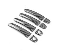 NVCPHGEDEK Poignée de porte extérieure de voiture Autocollants décoratifs pour poignées de portière de voiture, accessoires Pour Golf 5 MK5,Pour Rabbit 2004-2009( Carbon Texture a)