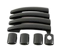 NVCPHGEDEK Poignée de porte extérieure de voiture Garniture Poignée De Porte Latérale Extérieure Imprimée En Fibre De Carbone Pour Peugeot Pour Partner 2008-2019, Expert, Tepee
