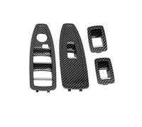 NVCPHGEDEK Poignées Porte Intérieures Voiture Couvercle De Panneau Commande Lève-vitre Intérieur Voiture Pour BMW Série 1, 3, 4 F20, F30, F31, F34, F35, F36, 318, 320, 328, 330, 335(Carbon Fiber B)