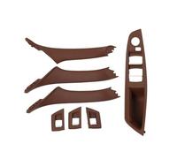 NVCPHGEDEK Poignées Porte Intérieures Voiture Poignée de porte intérieure, couvercle et panneau commutateur fenêtre Pour BMW Série 5 F10/F11/F18 520-530 2010-2017 conduite à droite( Brown 7pcs)