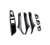 NVCPHGEDEK Poignées Porte Intérieures Voiture Poignées De Porte Intérieures, Interrupteurs Lève-vitre Et Garnitures Pour BMW Série 5 F10/F11/F18 2010-2016( Black-7pcs)
