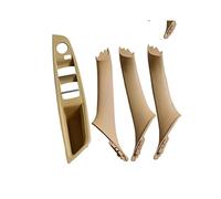NVCPHGEDEK Poignées Porte Intérieures Voiture Poignées De Porte Intérieures, Interrupteurs Lève-vitre Et Garnitures Pour BMW Série 5 F10/F11/F18 2010-2016( Beige-4pcs)