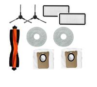 NVDERTA Accessoires compatibles avec l'aspirateur Robot Xiaomi X20 Max / D109GL Pièces Brosse Principale Brosse latérale Filtre Sac en Tissu(Set1)