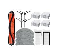 NVDERTA Compatible avec Les Accessoires d'aspirateur Robot Roidmi Eve Plus SDJ01RM, Brosse latérale Principale, Filtre, serpillière, Chiffon, Sac(Clear)
