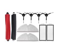 NVDERTA Compatible avec Les aspirateurs Robots Q8 Max / Q8Max+ : pièces détachées for brosses latérales, Sacs, filtres et lingettes de Nettoyage.(Set19)