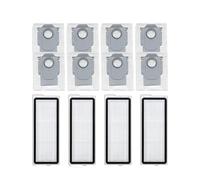 NVDERTA Compatible avec Les aspirateurs Robots Qrevo 5AE Curv / S5X / 5A1 / 5XC / CurvC, Brosse latérale Principale, Filtre, Sac en Tissu(Yellow)