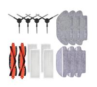 NVDERTA Compatible avec Les aspirateurs Robots Xiaomi S10, S12, T12, B106GL/Mop 2S, XMSTJQR2S/3C, B106CN, Brosse latérale Principale et Filtre de Lavage.(16PCS Set R)
