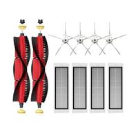 NVDERTA Compatible avec Les modèles S5, S5Max, S6 MaxV, S6Pure, E4, E5, S51, S52 et S55 - Accessoire for Balai à Franges avec Filtre et Brosse latérale(10PCS Set W)