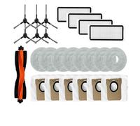 NVDERTA Compatible avec Les pièces de l'aspirateur Robot Xiaomi X20 Max/D109GL, Rouleau Principal, Brosse latérale, Filtre, Sac en Tissu(Set3)