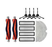 NVDERTA Compatible avec Les pièces de Rechange for aspirateur Robot Bot L10 Pro D9, Brosse latérale Principale, serpillères, Chiffons et Filtre(White)