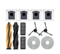 NVDERTA Compatible avec Les pièces X50Ultra/X50 Master/L50 Pro Ultra/L40S Pro Ultra/L40sUltra/MOVA V50Ultra, Filtre de Brosse Principale(12PCS 2B4D2F2S2M-)