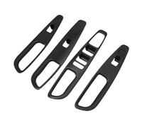 NVDERTA Lot de 4 caches de commutateur de lève-vitre de Voiture, en Fibre de Carbone, compatibles avec Hyundai Santa Fe 2019 2020 2021 2022, Accessoires d'intérieur de Voiture