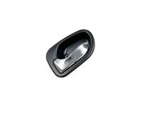 NVDERTA Poignée intérieure de Porte chromée avec Garniture Noire, Compatible avec Hyundai Atos (1997-2002) et Accent (1995-1999).(Left)