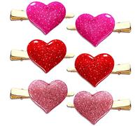 NVENF Serre-tête en forme de cœur avec strass et cœur rouge - Cadeau de Saint-Valentin (Style C)