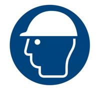 nVent HOFFMAN Panneaux d'obligation Casque de protection obligatoire, Type: 04100 Quantité:1