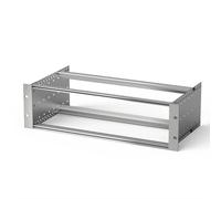 Schroff Kit EuropacPro 3HE, 84TE, 235T, Type Flexible, Non blindé, pour Montage par connecteur, Montage sur Rail Coulissant