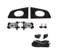 NVETJMUA Antibrouillard Phare Antibrouillard Pour Pare-choc Avant Assemblage Avec Interrupteur À Fils LHD/RHD Pour Fit Pour Jazz G Type 2008-2010 Feux anti-brouillard auto(RHD LED White)