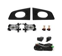 NVETJMUA Antibrouillard Phare Antibrouillard Pour Pare-choc Avant Assemblage Avec Interrupteur À Fils LHD/RHD Pour Fit Pour Jazz G Type 2008-2010 Feux anti-brouillard auto(LHD LED Yellow)