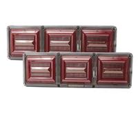 NVETJMUA Feu Arrière Lot De 2 Feux Arrière LED 12/24 V Pour Remorque Camion, Feu Recul, De Freinage, De Virage Et De Freinage feux arrières(12V)