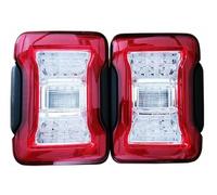 NVETJMUA Feu Arrière Pour Jeep Pour Wrangler JL, 1 Paire Feux Arrière À LED JL, Feux Stationnement, Recul, Freinage, 2018-2024 feux arrières(EU version)