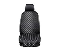 NVETJMUA Housse Siège Auto en Cuir PU pour Mitsubishi pour Outlander pour ASX pour Eclipse pour Lancer pour Pajero pour Zinger Housse de Siège de Voiture(Black White 1 Seat)