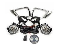 NVETJMUA Phare Antibrouillard Avant pour Nissan Navara NP300 2015-2019 Couvercle Phare Antibrouillard Halogène Support Phares Antibrouillard Harnais Lunette Calandre Feux Antibrouillard(9LED Fog Set)