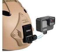 NVG Mount,Support de Casque en Aluminium de Vision Nocturne Tactique Compatible avec GoPro Hero 13/12/11/10/9/8/7/(2018)/6/5 Black,Campark,DJI Osmo Action 5 Pro/4/3/2 et Plus