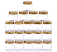 NVGFTG 20 Pièces Pots Cosmétiques en Plastique, 60 ml Pots de Pommade, Pot de Crème à Remplir, Contenants Cosmétiques Vides pour échantillons, Cosmétiques, Nail Art