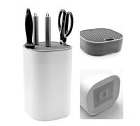 NVGFTG Bloc Couteaux Cuisine Vide, Porte Couteaux Ustensiles, Range Couteaux de Cuisine Universel, Blocs Couteaux Vides pour Gain Place Couteaux