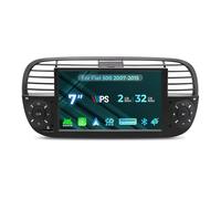 NVGOTEV Autoradio Android pour Fiat 500 2007-2015, 7 Pouces 2+32Go Head Unit avec Carplay/Android Auto sans Fil Bluetooth WiFi GPS Navigation FM RDS DSP SWC (Dab+ en Option)