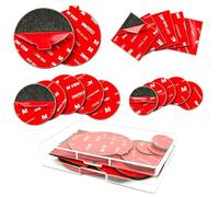 NVGVUP Lot de 17 tampons adhésifs double face robustes pour caméra de tableau de bord, ruban adhésif double face pour décoration de maison et de bureau