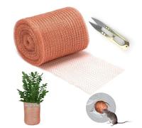 NVGVUP Maille de Cuivre, Filet Anti Limaces et Escargots 12,7cmx9m, Grillage Anti Rongeur Flexible, Filet Cuivre Anti Escargot AVCE 1 Ciseaux, pour La Protection des Plants et Le Bouchage des Trous