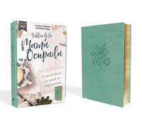 NVI, Biblia de la Mamá Ocupada, Leathersoft, Turquesa, Palabras de Jesús en Rojo, Comfort Print: Inspiración diaria aun cuando solo tienes un minuto