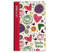 Nvi Biblia Luz En Mi Camino Corazones, Multicolor Símil Piel