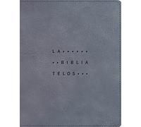 NVI, La Biblia Telos para Jóvenes, Revisión 2022, Leathersoft, Gris, Interior a dos colores, Comfort Print: Una guía para el estudiante a través de las Escrituras